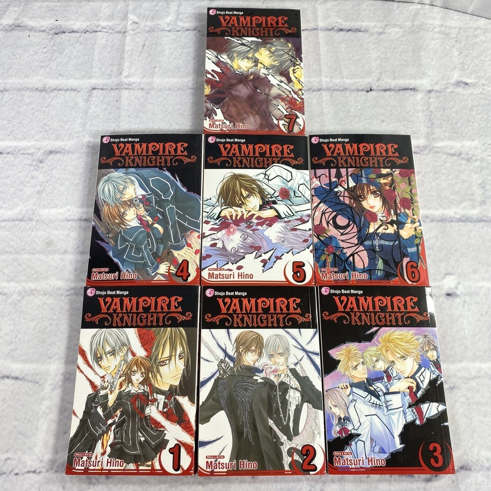 Vampire Knight Manga Matsuri Hino Vol 1-7 English Shojo Beat Paperback EUC